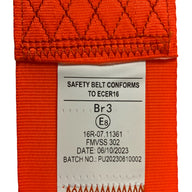 SA230-ORANGE Retractable Lap Seatbelt