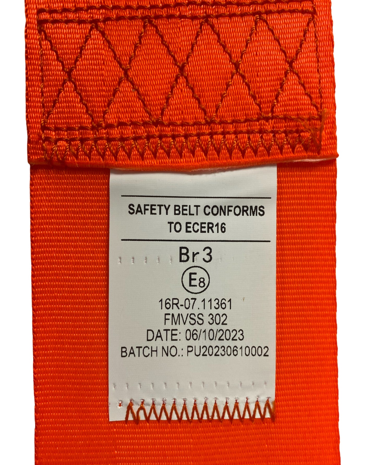 SA230-ORANGE Retractable Lap Seatbelt